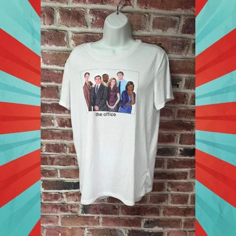 The Office Graphic T-Shirt | Women’s Large | White Short Sleeve Crewneck Tee